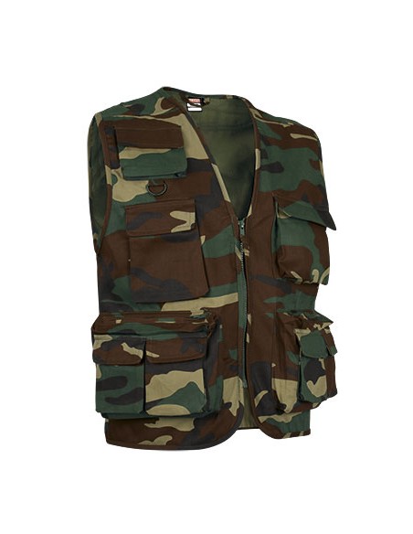 Chaleco de Caza camuflaje mulibolsillos sarrio
