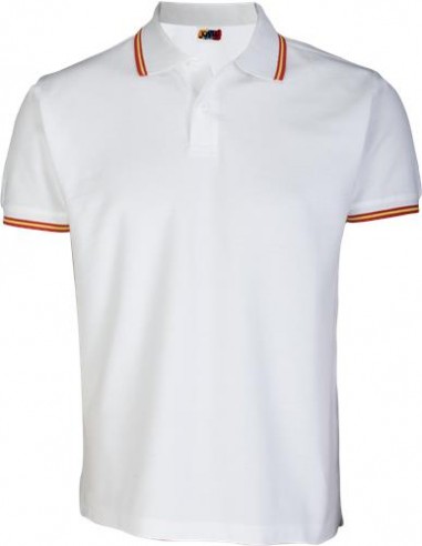 Polo de caza España blanco