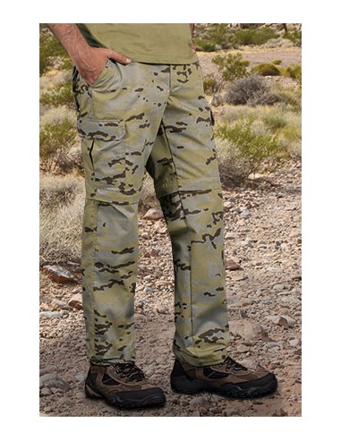 Pantalon de caza de camuflaje claro desmontable arizona