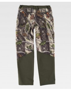 Pantalon de Caza impermeable verde print 2