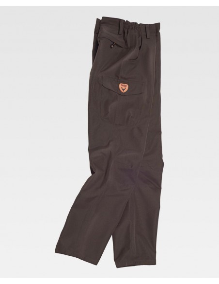 Pantalon de caza impermeable marron basic