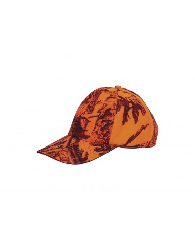 Gorra de caza naranja marca gamo hoja