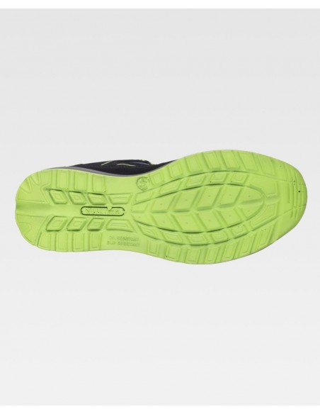 zapatilla de trekking verde ruta