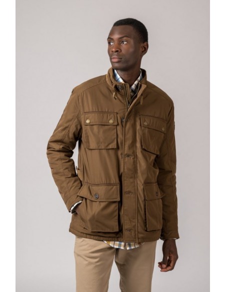 Parka de monteria impermeable gold